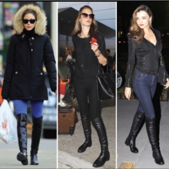 Stuart Weitzman Schizo Black Leather Over The Knee Boot Sz 4 New W/Out Tag - Picture 2 of 12